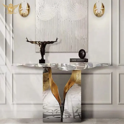 Stainless Steel Italian Style Console Table For Living Room