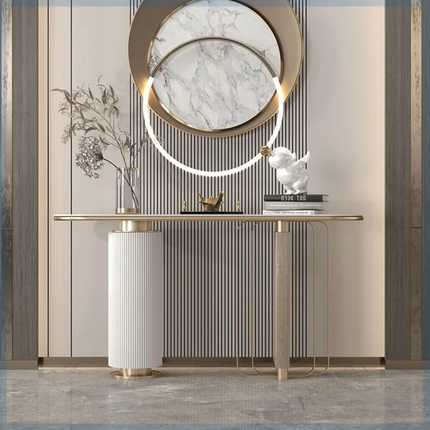 Nordic White Console Table Entrance Living Room