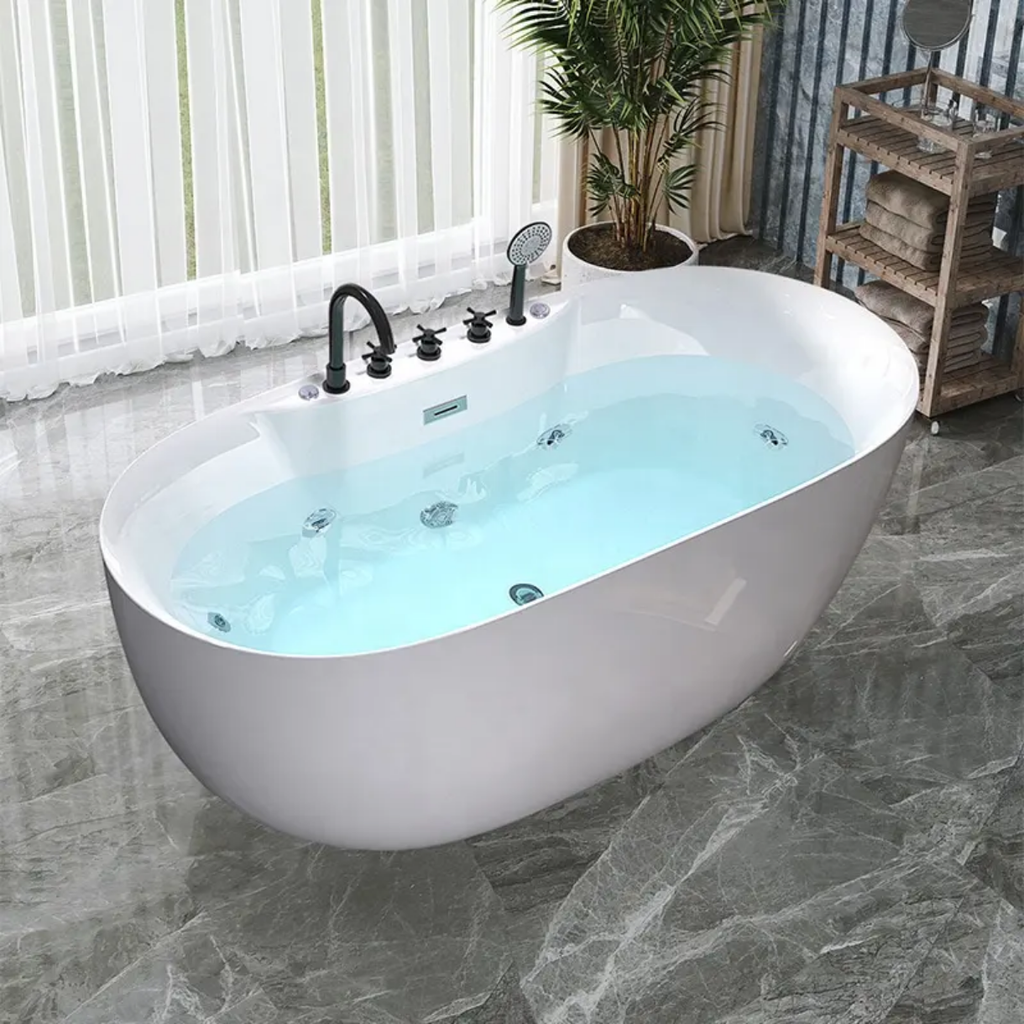 Whirlpool Bathtub Single Seater Air Jet Tub Jacuzzi White
