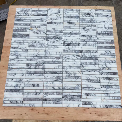 concave marble mosaic tiles for feature wall

3D marble mosaic tiles for bathroom wall

luxury marble mosaic backsplash tiles

handmade concave marble tiles

white marble concave mosaic

polished marble mosaic wall tiles

honed marble mosaic tiles for interior wall