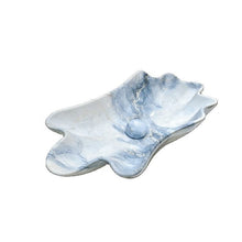 Load image into Gallery viewer, Irregular Shape White Marble Porcelain Countertop Washbasin – Unique Stone Grain Luxury Bathroom Sink for Modern Vanity and Wash Area
