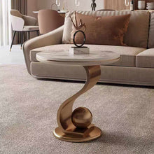 Load image into Gallery viewer, Modern Sofa Corner Table Stone and Metal Home Furniture Set for Living Room for Home Use and Coffee Serving
