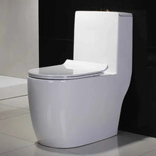 Load image into Gallery viewer, Modern One-Piece Floor Mounted Toilet – Dual Flush Porcelain Sanitary Ware with Siphonic System
