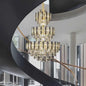 Modern Luxury K9 Crystal Chandelier – Exquisite Gold LED Decorative Light for Foyers, Hotel Lobbies & Villas