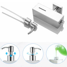 Load image into Gallery viewer, Square Refillable Wall-Mounted Hand Soap Dispenser – Shower &amp; Bathroom Liquid Soap Bottle
