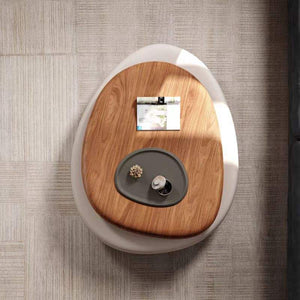 Pebble Coffee Table Small Apartment Italian Minimalist Living Room Home Designer Shaped Modern Simple Rotating Coffee Table