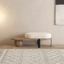 Load image into Gallery viewer, Nordic Solid Wood Shoe Changing Bench – Multi-Use Bed End Stool &amp; Bean Bag Sofa for Living Room, Entryway, or Homestay Decor
