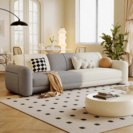 Modernes Samtsofa fürs Wohnzimmer – hautfreundlicher Bezug mit Schaumstoffpolsterung, erhältlich als Einzel-, Doppel- und Dreisitzer.