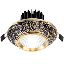Load image into Gallery viewer, European Recessed LED Pin Light – Anti-Glare Copper Spotlight with Removable Bulb for Living Room &amp; Modern Home Décor
