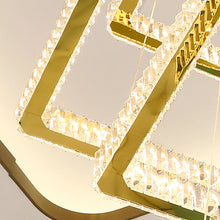 Lade das Bild in den Galerie-Viewer, Crystal Pendant Lighting Modern Led Living Room Hotel Villa New Design Ring Round Chandelier
