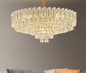 Luxury Crystal Chandelier Led Light Decorative K9 Crystals Round
