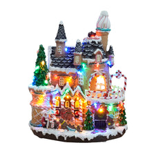 Загрузить изображение в средство просмотра галереи, Christmas Decoration Gingerbread House with Moving Gingers Christmas Village Lighted
