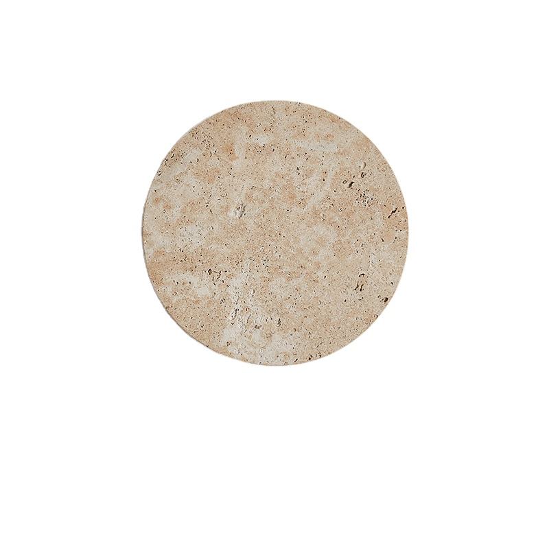Natural Yellow Stone LED Sconce – Nordic Wabi-Sabi Travertine Wall Lamp for Living Room, Bedside & Corridor Home Décor