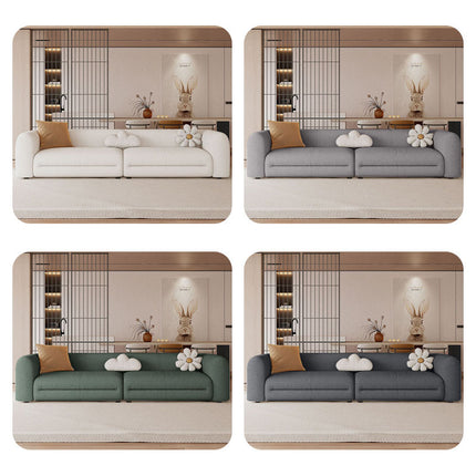 Modernes Samtsofa fürs Wohnzimmer – hautfreundlicher Bezug mit Schaumstoffpolsterung, erhältlich als Einzel-, Doppel- und Dreisitzer.