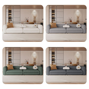 Modern Velvet Living Room Sofa – Skin-Friendly Upholstery with Foam Padding in Single, Double & Triple Seat Options