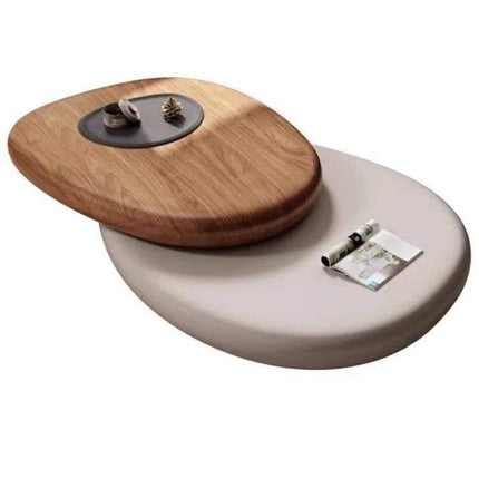 Pebble Coffee Table Small Apartment Italian Minimalist Living Room Home Designer Shaped Modern Simple Rotating Coffee Table