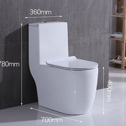 Modern One-Piece Floor Mounted Toilet – Dual Flush Porcelain Sanitary Ware with Siphonic System
