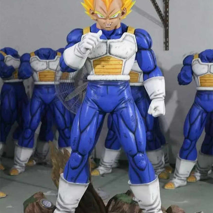 Statue personnalisée Dragon Ball en résine – Sculpture grandeur nature des personnages d'anime Goku et Vegeta, figurine de collection en fibre de verre