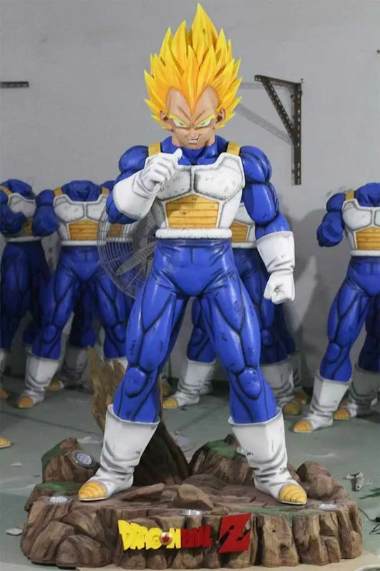 Custom Dragon Ball Resin Statue – Life Size Anime Character Sculpture of Goku & Vegeta Fiberglass Collectible Figure