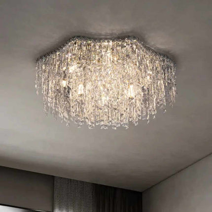 Luxury Postmodern High-end Atmospheric Circular Crystal Ceiling Lights by Manufacturers K9 Crystal Ceiling Lamp