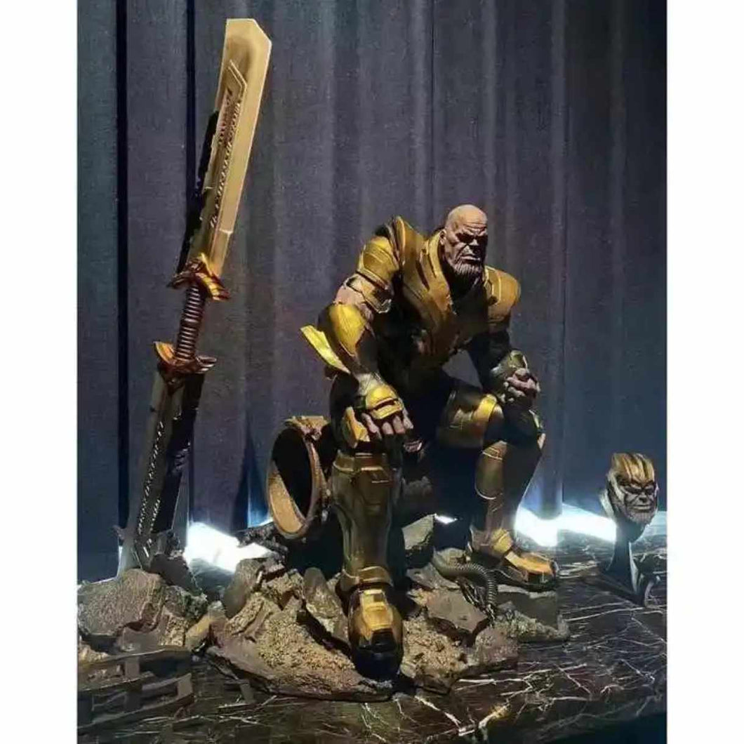 Life-Size Thanos Statue – Fiberglass & Resin Marvel Character Sculpture for Home or Display
