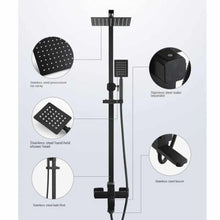 Cargar imagen en el visor de la galería, Black Slim Shower 304 Stainless Steel Italian Modern Style Edition

