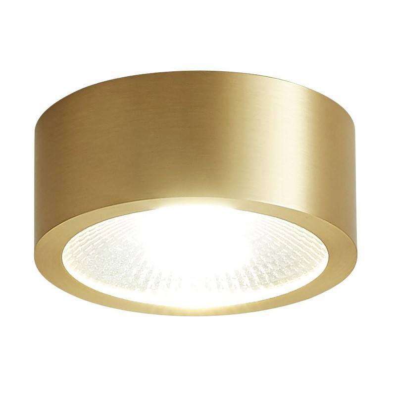 Shiny Golden Surface Mounted Pin Light – Modern Ceiling Downlight for Living Room, Bedroom & Home Interiors