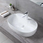 Oval Sink for Apartment Simple Design Ceramic Hand Wash Basin Home Toilet Basin