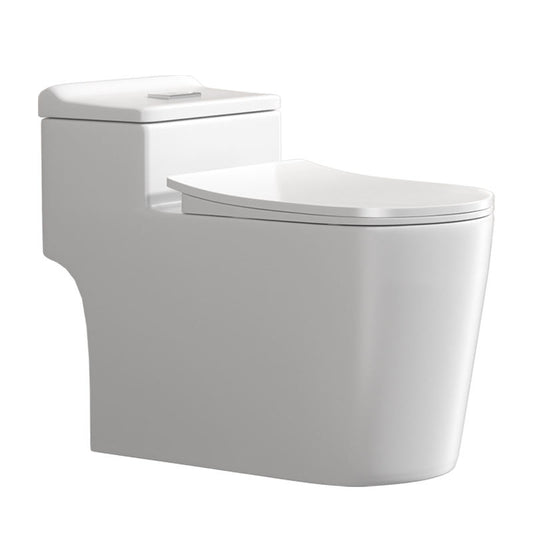 Modern Ultra-Silent One-Piece Toilet – Odor-Proof Siphonic Porcelain WC with Large Diameter Seat for Small Bathrooms