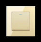 1 Gang 2 Way Wall Switch New Gold Design Switch for Home Lighting