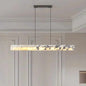 Modern Natural Marble Long Strip Minimalist Chandelier