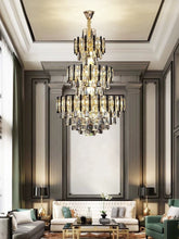 Load image into Gallery viewer, Modern Luxury K9 Crystal Chandelier – Exquisite Gold LED Decorative Light for Foyers, Hotel Lobbies &amp; Villas
