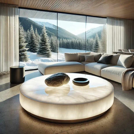 Island Table Indoor Modern Rectangular Restaurant Apartments Living Room Decorative Table Beautiful Artificial Stone