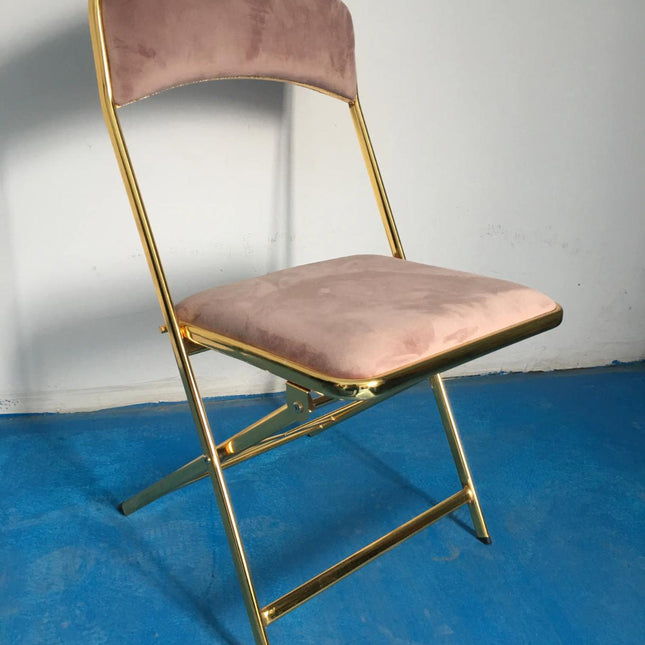 Event Folding Banquet Dining Garden Corduroy Chair for Cafe