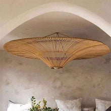 Load image into Gallery viewer, Minimalist Wabi Sabi Rattan Ceiling Lamp – Japanese &amp; Southeast Asian Style Pendant Light for Home, Hotel &amp; Homestay
