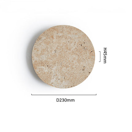 LED-Wandleuchte aus gelbem Naturstein – Nordische Wabi-Sabi-Travertin-Wandleuchte für Wohnzimmer, Nachttisch und Flur