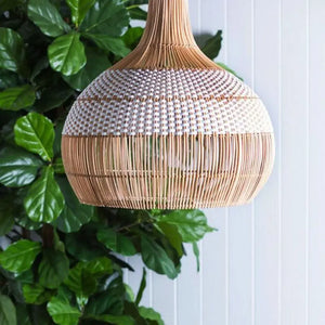 Natural Rattan Pendant Light – Handmade Hanging Ceiling Lamp for Restaurant, Bedroom & Home Interiors