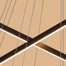 Load image into Gallery viewer, Modern pendant chandelier for stairs

Luxury hanging chandelier light

Statement chandelier for staircase

Grand foyer staircase chandelier

Elegant staircase chandelier
