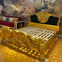 Load image into Gallery viewer, Royal Dragon Bedroom  – Antique Gold Luxury Bedroom Furniture, New Design for Elegant Home Interiors
