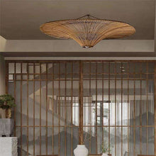 Load image into Gallery viewer, Minimalist Wabi Sabi Rattan Ceiling Lamp – Japanese &amp; Southeast Asian Style Pendant Light for Home, Hotel &amp; Homestay
