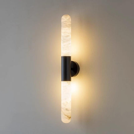 Nordic Creative Wandleuchte aus natürlichem Alabaster mit LED-Beleuchtung aus echtem spanischem Marmor