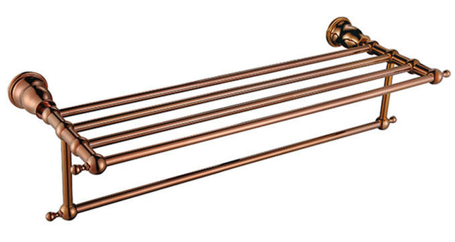 Rose Gold Towel Holder Bathroom Set Toilet Accessories with tissue Holder, Soap Holder,Hook,