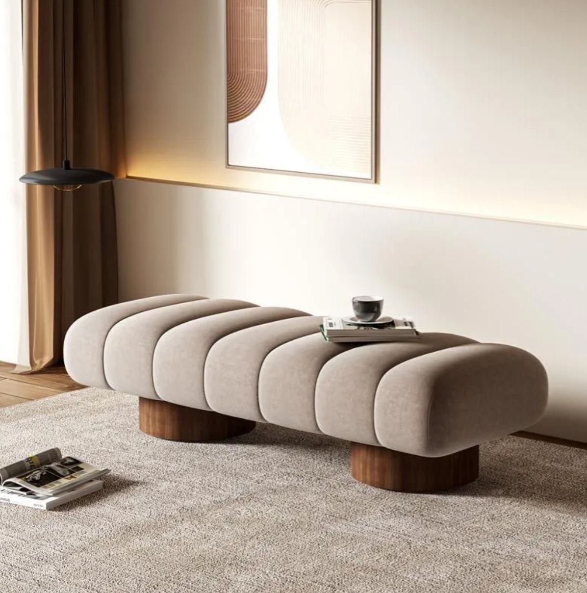 Modern Bedside Stool Bedroom Simple Home Nordic Long Stool Cloakroom Sofa Stool Home Shoe Bench