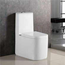 Load image into Gallery viewer, Modern One-Piece Porcelain Toilet – Double Trap Siphonic WC Commode Bathroom Sanitary Ware
