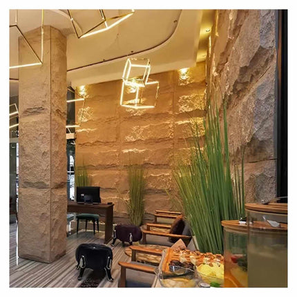 Modern & Rustic Lightweight PVC PU Stone Wall Panels – 120x60cm -Fireproof and Moisture-Proof Interior Decorative Cladding