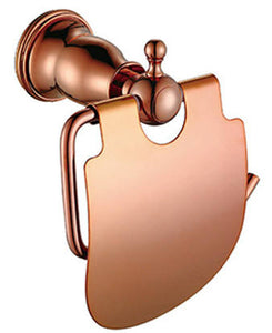 Rose Gold Towel Holder Bathroom Set Toilet Accessories with tissue Holder, Soap Holder,Hook,