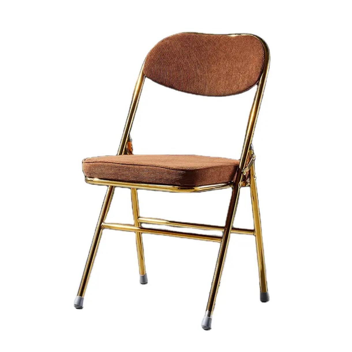 Event Folding Banquet Dining Garden Corduroy Chair for Cafe