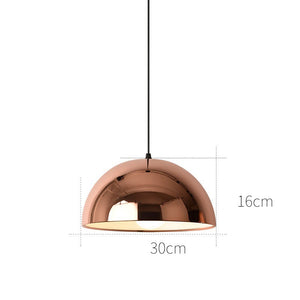 Glass Rose Gold Pendant Light Decorative Ceiling Hanging Light Rose Gold Iron Metal Modern Pendant Lamp for Dining Table
