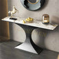 Living Room Furniture New Design Stainless Steel Modern Console Table Sintered Stone Top Console Table Console Tables