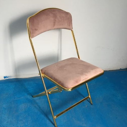 Klappbarer Bankettstuhl aus Cord für Garten und Café